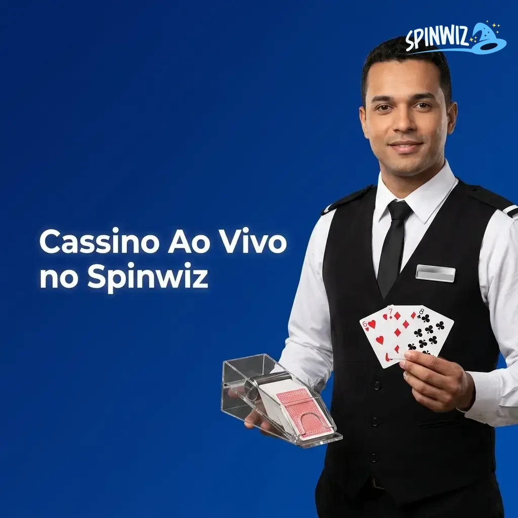 Cassino ao vivo Spinwiz com dealers reais em HD, roleta, blackjack, baccarat, poker e game shows disponíveis.