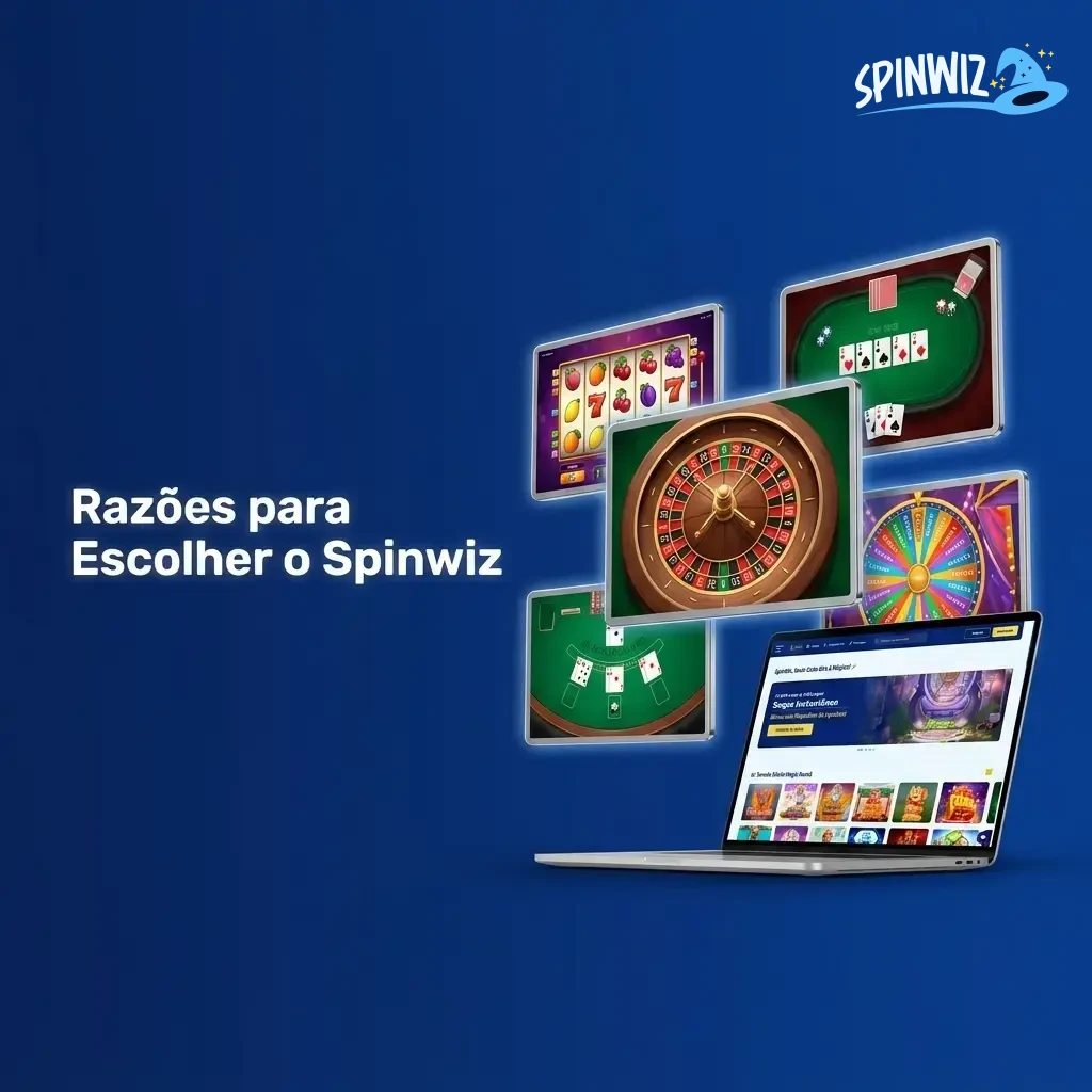 Razões para escolher o SpinWiz: odds competitivas, cassino ao vivo, Pix rápido e suporte em português.