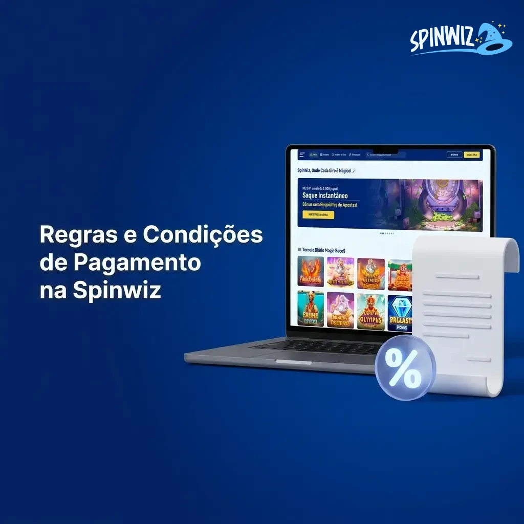 Regras e condições de pagamento na Spinwiz: depósitos, saques, limites e verificação de identidade no Brasil.