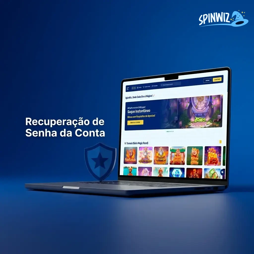 Passo a passo para recuperação de senha de conta com instruções de login e redefinição por e-mail.