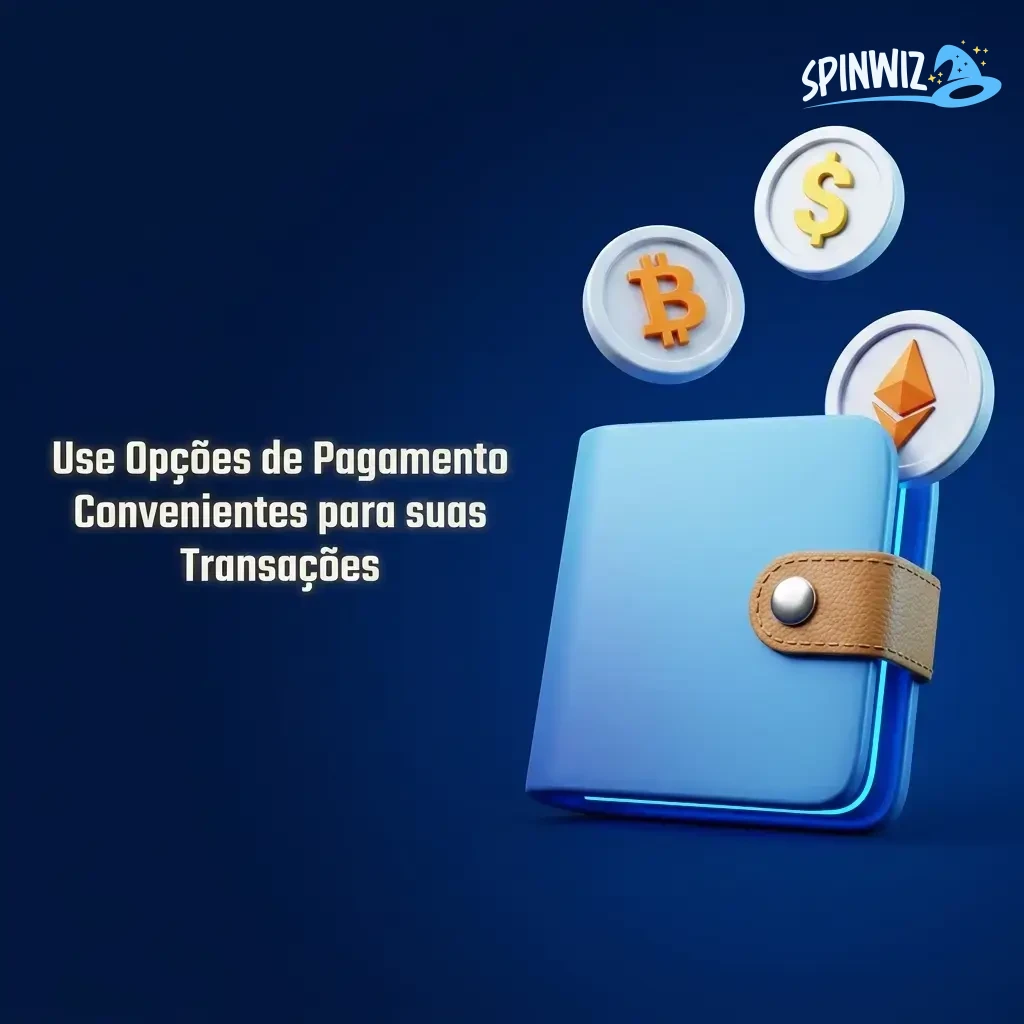 Métodos de pagamento SpinWiz: Pix, Boleto, Visa, Mastercard, Astropay, Skrill e mais opções seguras.