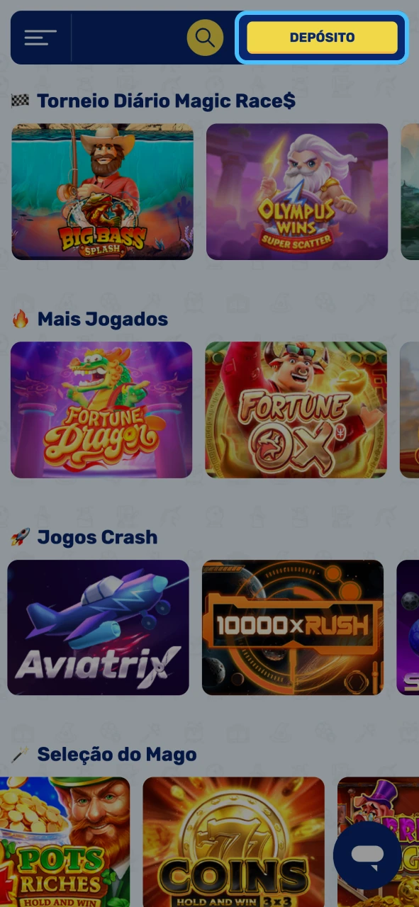 Spinwiz faça depósito rápido e comece a jogar com saldo disponível imediatamente.
