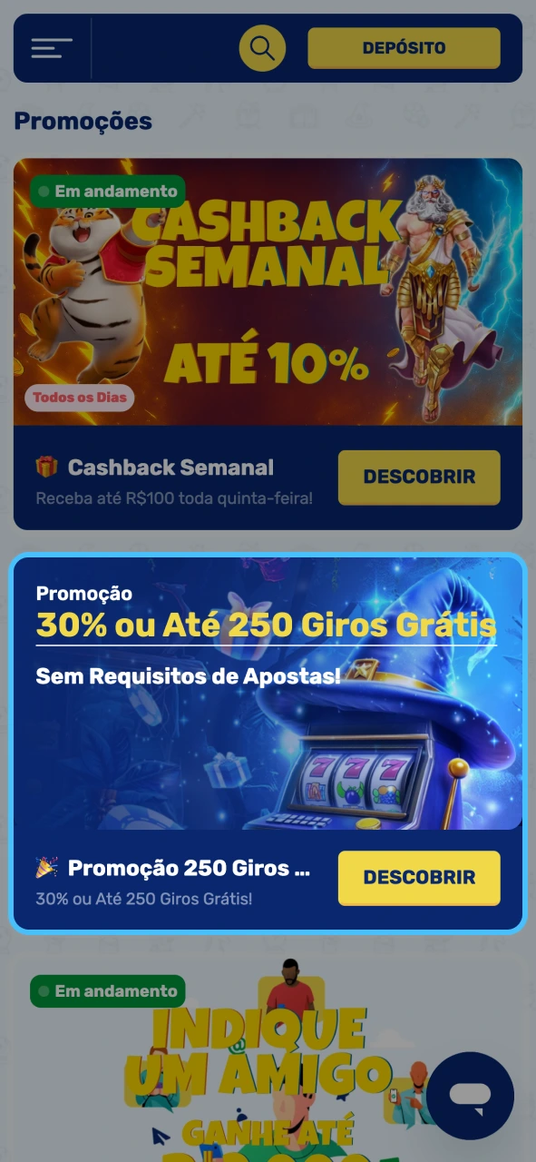 Spinwiz ative promoções e aproveite giros grátis no Lucky Tiger.